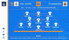aufstellungen: teilnehmer: fc barcelona gegen real madrid